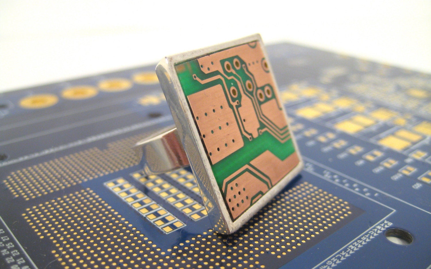 Stamped Pathways RoHS Circuit Board Ring