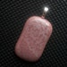Mottled Dark Rose Pendant Fused Non Dichroic Art Glass ND1210M DUNE GLASS
