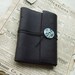 Leather Journal with Blue Shield