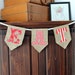 Burlap Banner/Bunting Flag "EAT"