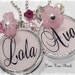 DARLING Light Pink Personalized Bezel Set Pendant Necklace
