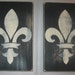 Set of Two French Country Cottage Fleur de lis