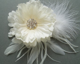 Wedding Hair Piece Vintage Wedding Hair Flowers Bridesmaids Hair Piece Flower Girl Vintage Wedding Theme Headpiece