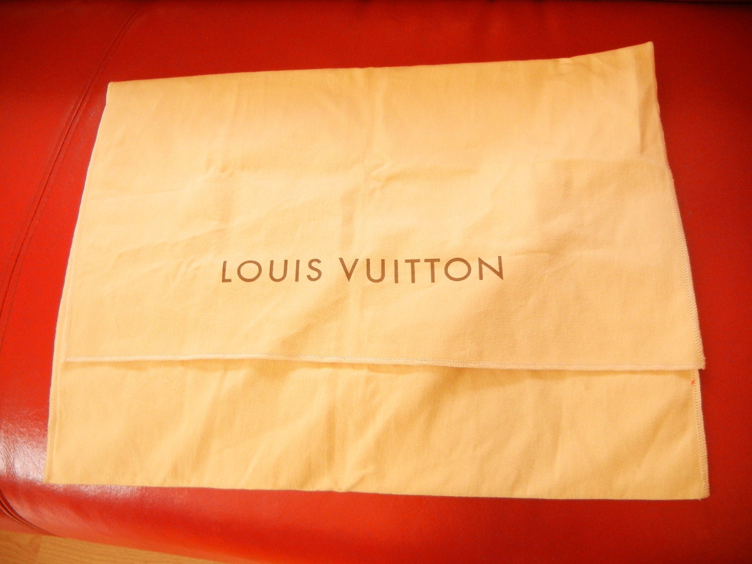 V I N T A G E authentic Louis Vuitton dust bag large size
