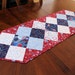Patriotic Table Runner Quilt- Red White and Blue American Valor