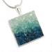 1/2 Price Sale - Gemstone Pendant - Aquamarine and Apatite Mosaic Jewelry