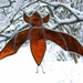 Stained Glass Bat Baby Suncatcher Christmas Yule Solstice Gothic Pagan Yule Housewarming Vampire Birthday Original Design