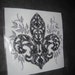Black Lace Fleur di Luis Heat Transfer