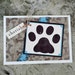 Big Paw Print Dog Sympathy Card