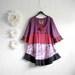 Purple Plus Size Shirt 4X Women's Tunic Top Upcycled Clothing Oversize Eco Friendly Clothes 'VANESSA"