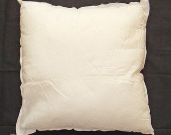 SUMMER SALE - Handmade Pillow Form/Insert/Cushion, Hypoallergenic Polyfil/Fiberfil Pillow Insert, 16x16" SQUARE Pillow, Accent Pillow Form