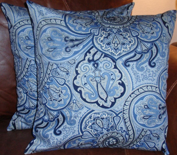 Throw Pillow removable cover 16x16 Set of 2 sewn with