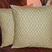 Throw Pillow Covers, 16x16 Set of 2, Joel Dewberry, Lodge Lattice Vintage Yellow, Toss Pillow, Accent Pillow, Decorative Cushion, Pillowcase