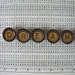DREAM in tan - Faux typewriter key thumbtacks