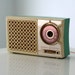 Vintage GE P791B Transistor Radio with Leather Case
