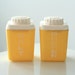 FREE SHIPPING - Steri-lite Yellow Plastic Mini Salt & Pepper Shakers