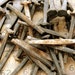 One Dozen Antique Hand Forged Spike Nails