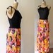 vintage maxi dress / 70s maxi dress / Graphic Print dress
