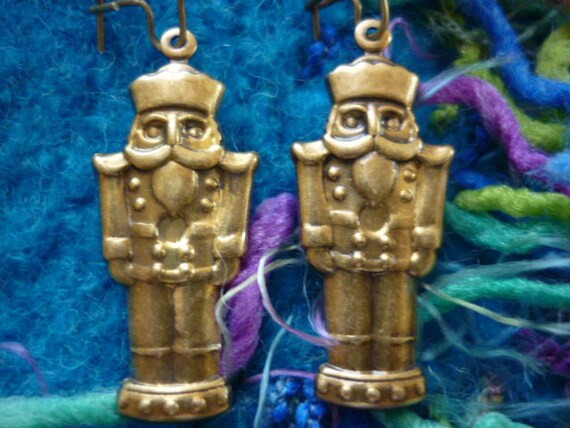 sale nostalgic christmas nutcracker earrings by greenbohemia sale nostalgic christmas nutcracker earrings by greenbohemia