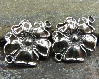 Bloom - Sterling Silver Vintage Replica Foral Links - One Pair