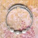 5.00 sale-Flower Girl Size-Wedding White Pearl and Austrian Swarovski Crystal Bangle Bracelet