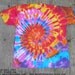 Groovy Multicolor Spiral Tie Dye T-Shirt (Size 3XL) (American Apparel Organic Cotton 2001ORG) (One of a Kind)