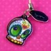 Dia de los Muertos Cute Sugar Skull Cell Phone/ DS Charm w/ Heart