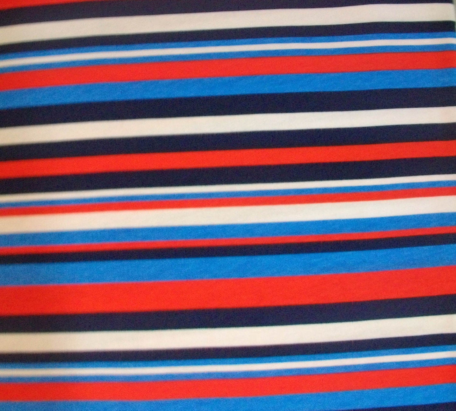 Red White and Blue Stripe Knit Fabric Perfect for 4th of July