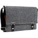 13" laptop messenger bag - gray herringbone wool