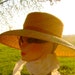 SWEET CAROLINE Vintage William Silverman Original / 50's Couture Hat / Wide Brimmed Straw with Chiffon and Velvet