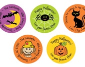 Personalized Halloween Stickers / Cupcake Toppers / Gift Tags, Digital File Il_170x135