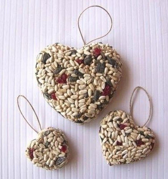 60 Heart Shaped Bird Seed Wedding Favors by NatureFavors on Etsy