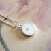 seed of faith necklace - teeny tiny round sterling silver resin poppy seed pendant with sterling silver box chain necklace