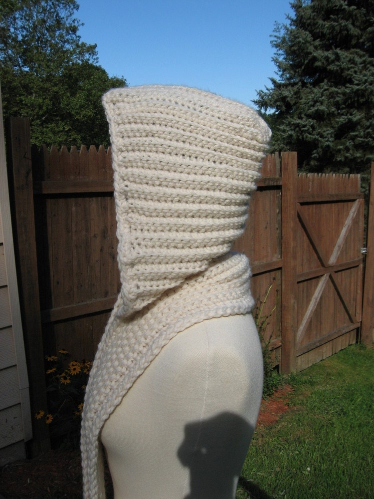 Nordic Hooded Scarf Crochet Pattern Pdf by nutsaboutknitting