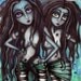 The Water Nymphs - Original Mixed Media Illustration