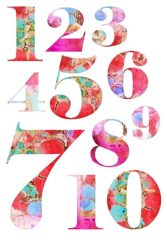 items similar to nursery art print numbers counting 1 10