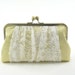 S A L E / Teatime Clutch : Ivory on Baby Yellow