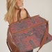 Vintage 80s Duffle Bag OVERSIZED Tapestry AZTEC Southwestern Weekender XL
