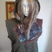 30% Off Olive Drab Printed Patch Forest Hoodie Vest Fleece Lined Mens Small Womens Large Medium M Eco Upcycled Hand Sewn OOAK Unique Hurley