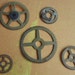 Vintage Antique Watch- Brass Clock gears- Steampunk - Scrapbooking u54