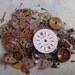 Vintage WATCH PARTS gears - Steampunk parts - D1 Listing is for all the watch parts seen in photos