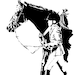 EQUINE ART HoofPRINTS Notecard To The Jumper Ring