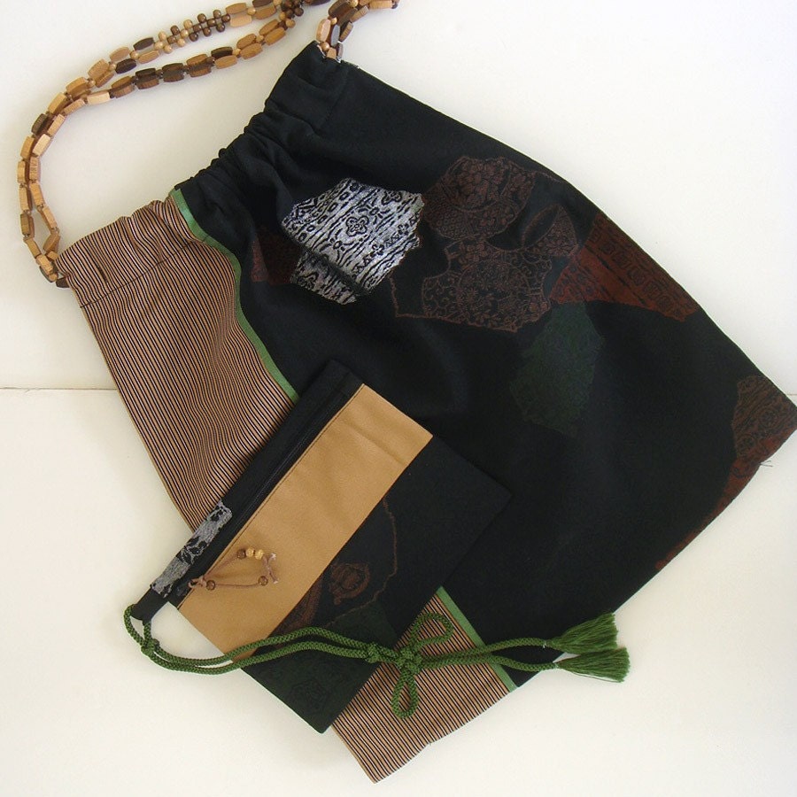 Japanese Kimono Recycle Tote Bag