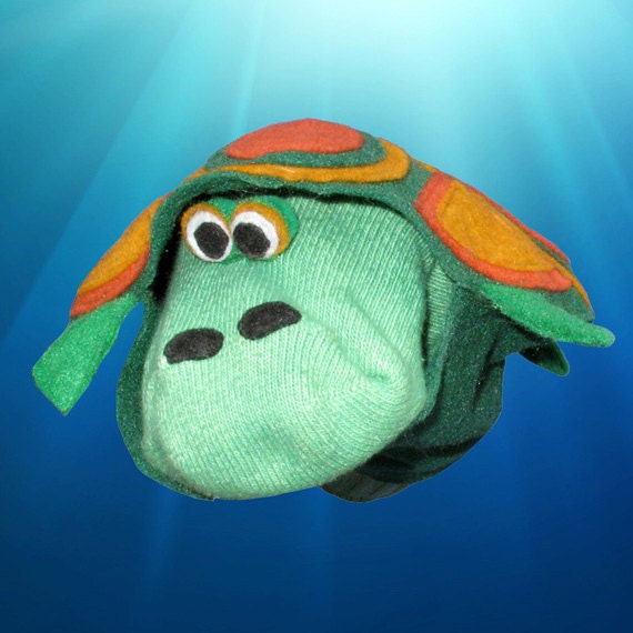 turtle sock puppet