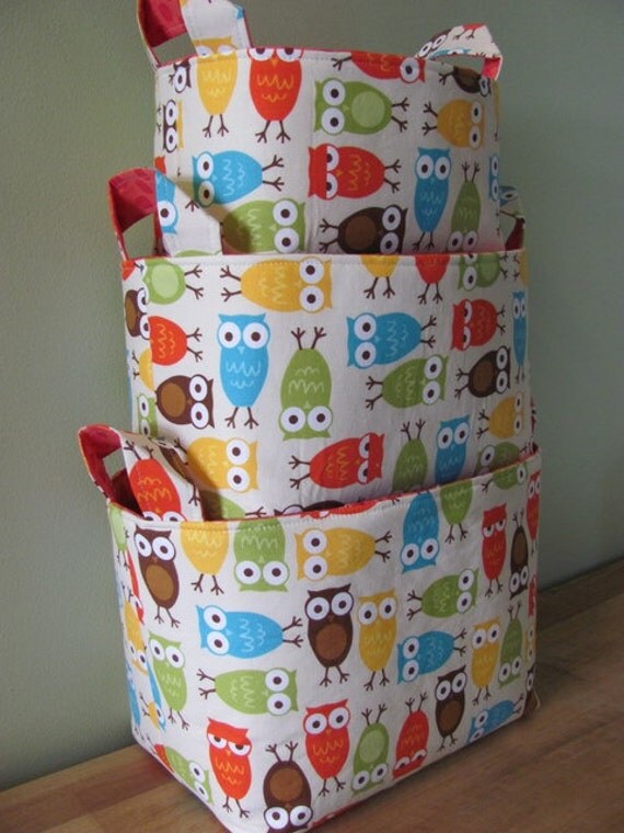 NEW Fabric Organizer Basket Storage Container Bin Set of 3