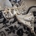 Large Silver Toned Angel With Trumpet Brooch Pin