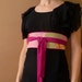 An Upcycled 'winter tangerine' O.B Jones obi - and yeppers its reversible