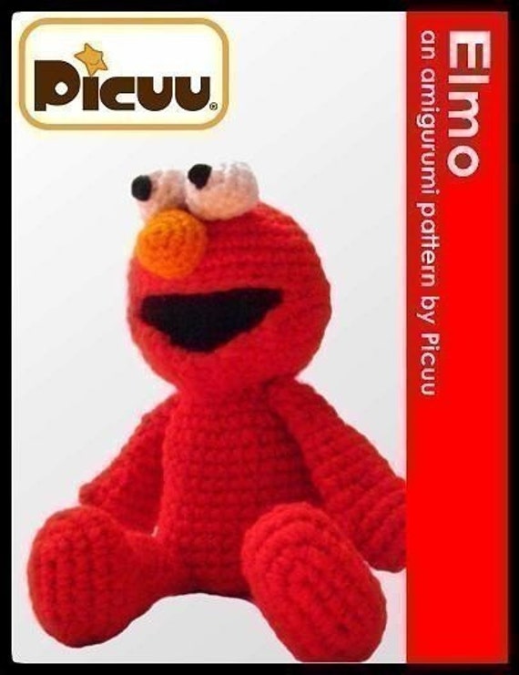 PDF Amigurumi Crochet Pattern Elmo inspired doll