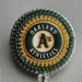 Oakland A's Baseball Vintage Zipper Badge Reel