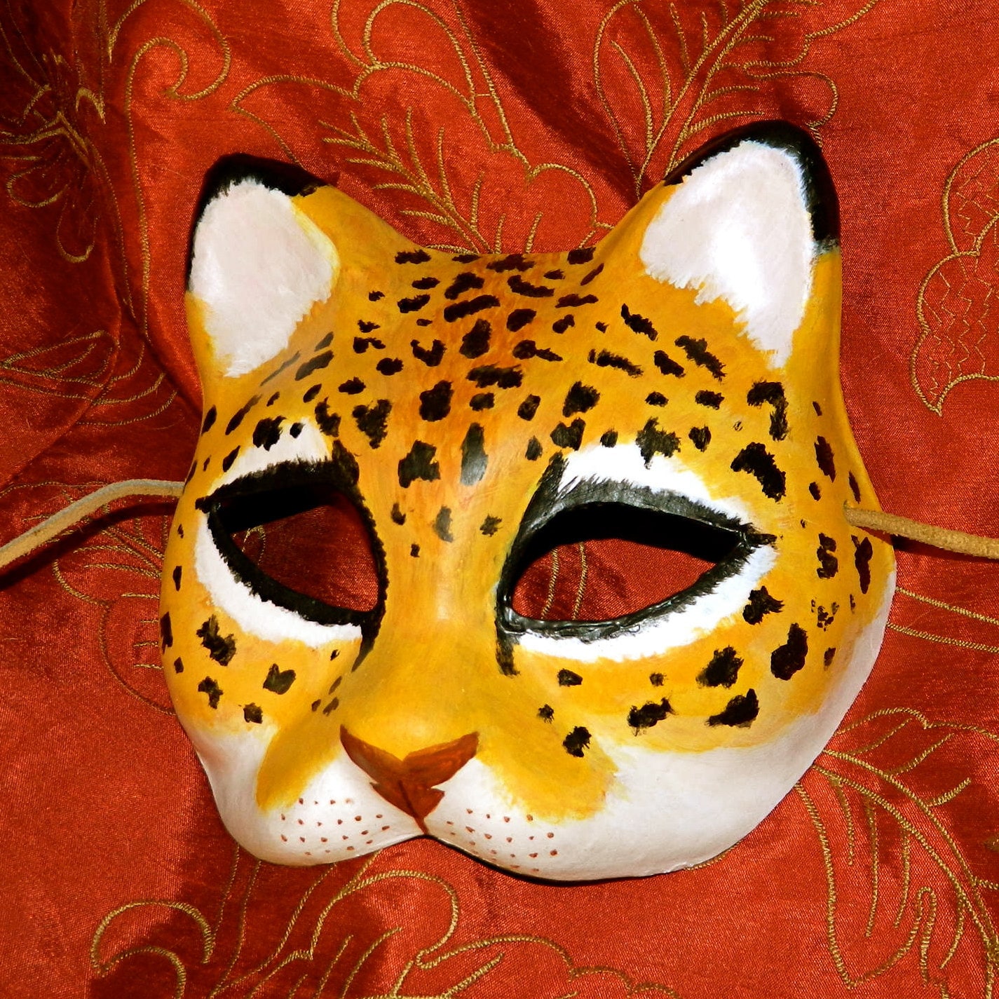 Leopard Jaguar Mask Adult Size by Masquefaire on Etsy